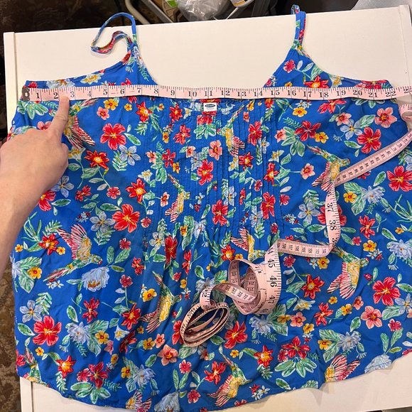 XXL Lightweight Tropical Camisole Tank-Old Navy - Picture 3 of 4